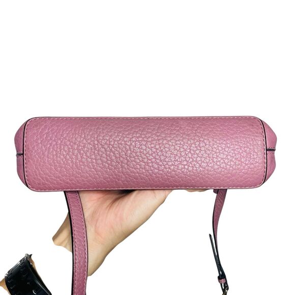 Kate Spade Hanna Bay Pink Purple Crossbody Bag Handbag Pebbled Leather - Picture 5 of 6